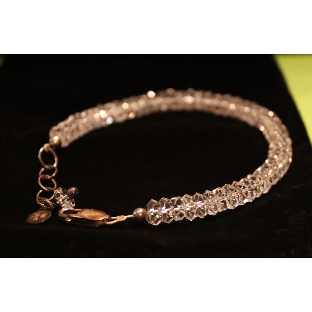 Deb Guyot designs Herkimer Diamond Quartz Beaded Bracelet With Sterling Silver K - Picture 4 of 6